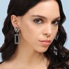 SOHI Women's Antique Silver Party Drop Earrings - 3 of 4