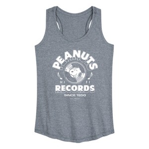 Women's - Peanuts - Snoopy Vinyl Graphic Racerback Tank - 1 of 4