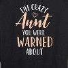 Women's - Instant Message - Crazy Aunt Lightweight French Terry Wide Neck Long Sleeve Graphic Shirt - 2 of 4