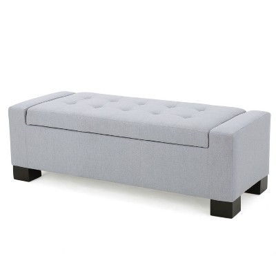 NicBex 50.25 Inch Storage Ottoman Bench with Tufted Waffle Stitch Top Close Lid for Bedroom,Entryway and Living Room