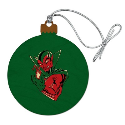 Mississippi Valley State University Primary Logo Wood Christmas Tree Holiday Ornament
