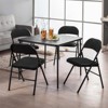 SUGIFT 6 Pack Folding Chairs Fabric Cover Padded Folding Chair with Durable Steel Frame - 2 of 4