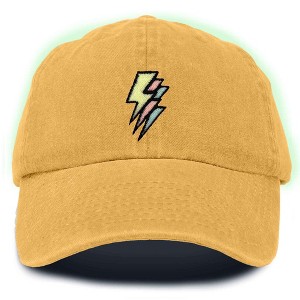 Dalix Lightning Embroidered Bolt Dad Hat Cotton Baseball Cap Adjustable Mens - 1 of 4
