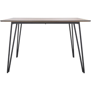 Lexzandra Dining Table - DTB5805A - Natural/Black - Safavieh - 1 of 4