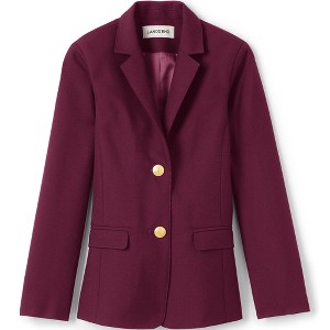Lands' End School Uniform Kids Hopsack Blazer - 1 of 2