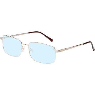 Enhance BIG&TALL EN4106 Men's Blue Light Blocking Designer Eyeglasses Gold 63 mm +0.25 Custom Lens Non-Refundable