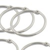 Unique Bargains Diameter 4cm Metal Round Shaped Clip Keyring 5 Pcs - 4 of 4