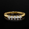 Ross-Simons 0.50 ct. t.w. Lab-Grown Diamond 5-Stone Ring in 18kt Gold Over Sterling - 4 of 4