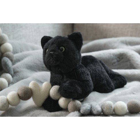 Bearington Collection Small Plush Stuffed Animal Black Cat 8