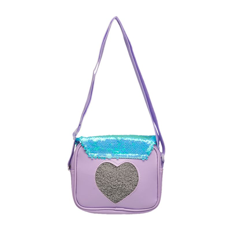 Limited Too Girl's Crossbody Bag in Purple and Turquoise, 2 of 6