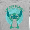 Men's Lilo & Stitch I Heart Our Planet Long Sleeve Shirt - 2 of 4