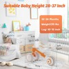 Allobebe Baby Balance Bike for Ages 1-3 – Adjustable Seat, Silent & Soft 3-Wheel Ride On, Orange - 3 of 4