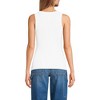 Lands' End Women's Drapey Rib Fitted Tank Top - 2 of 3
