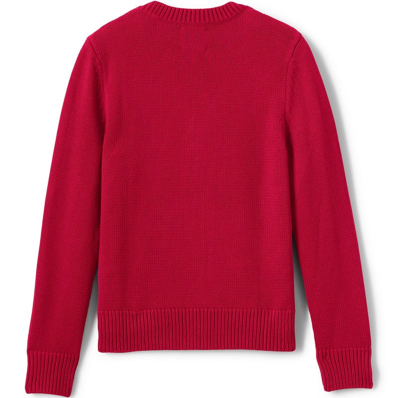 Lands' End School Uniform Kids Cotton Modal Button Front Cardigan Sweater, 2 of 4