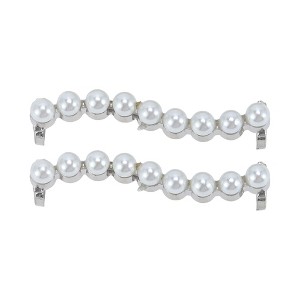 Unique Bargains Nine Faux Pearl Candied Haws Shape Shoelace Charms 1 Pair - 1 of 4