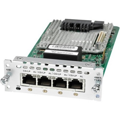 Cisco 4 Port Multi-Flex Trunk Voice/Clear-Channel Data T1/E1 Module - For Voice, Wide Area Network2.048