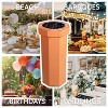 happimess Fleur 25-Gallon Traditional Classic Disposable Corrugated Cardboard Event Trash Can and Recycling Bin - 2 of 4