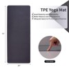 Yoga Mat, Exercise Yoga Mat with Non-Slip Design, 72" x 24" TPE Exercise Mat, Multi-Purpose Workout Mat for Women, Pilates Fitness and Floor Exercises - 3 of 4