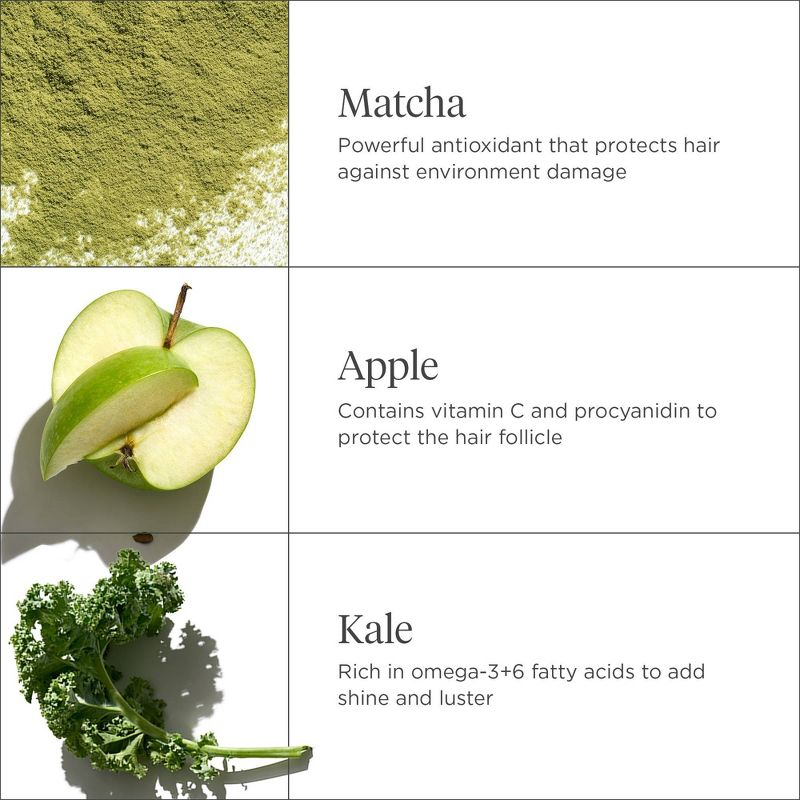 Briogeo Hair Care Superfood Apple Matcha Kale Replenishing Shampoo and Conditioner - 16 fl oz/2pc - Ulta Beauty, 4 of 8