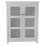 Connor Floor Cabinet White - Elegant Home Fashions