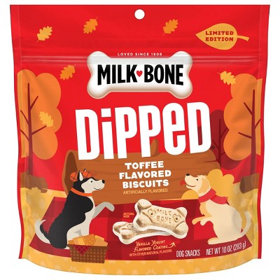 Milk-Bone Toffee Flavored Biscuit Dipped Crunchy Dog Treats - 10oz