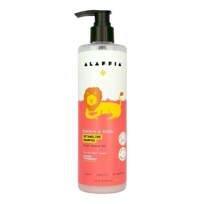 Image of Alaffia Baby and Kids' Detangling Shampoo - Coconut & Strawberry - 12 fl oz