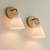 Possini Euro Design Possini Euro Cielo 9" High Warm Brass Wall Sconce Set of 2 - 2 of 4