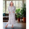 ADR Plush Fleece Robe for Women, Long Hooded Bathrobe with Hood, Plus Size - 2 of 3