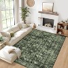 Area Rug Washable Stain Resistant Carpet with Non-Slip Backing Soft Touch Low Pile Floor Cover for Bedroom Living Room Dining Room - 2 of 4