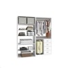 Keloyid 63 in. W White Tower System Modular 7 -Shelf Wood Closet System with 4 Drawers - 2 of 4