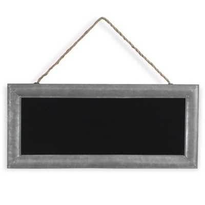 Isaiah Galvanized Framed Hanging Chalkboard