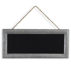 Isaiah Galvanized Framed Hanging Chalkboard - 1 of 4