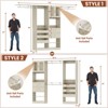 Aheaplus 80"-120" Closet System with Door and Wooden Drawers - 4 of 4