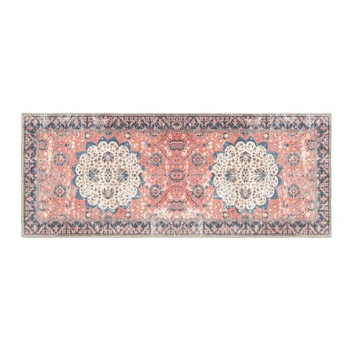 Patina Vie Machine Washable Distressed Boho Area Rug
