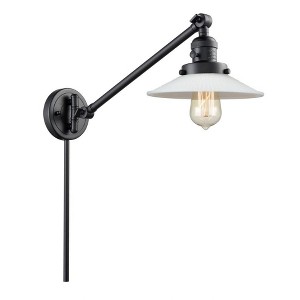 Halophane - 1 Light Swing Arm Wall Sconce In Industrial Style-25 Inches Tall and 8.5 Inches Wide - 1 of 1