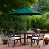 Northlight 6.5' Octagon Outdoor Patio Market Umbrella with Hand Crank - Hunter Green - 2 of 4