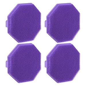 Unique Bargains Shower Silicone Body Scrubber 4 Pcs - 1 of 4