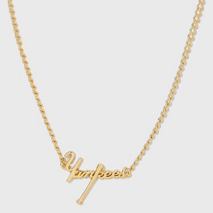 Bijoux Sport by Luv Aj MLB Gold Plated Brass Nameplate Necklace - 1 of 4