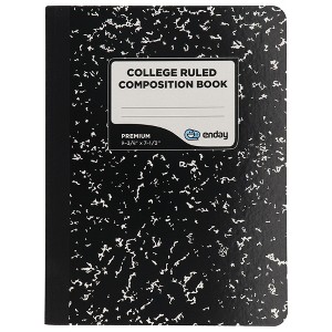 Enday Black Marble Composition Notebook, Wide Ruled, 100 Sheets - Packs - 1 of 1