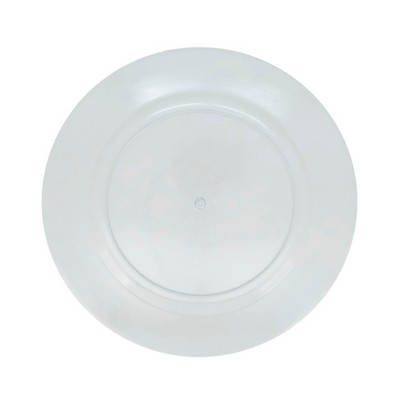 Elegant Aqua Ceramic Look Charger Plates Set of 4