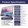 UPERFECT 23.8" 120Hz Portable Monitor 1080P 180° Adjustable stand & VESA, HDMI USB C Gaming Display - 2 of 4