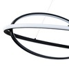 C Cattleya Modern Adjustable Black Aluminum Dimmable LED Chandelier - 4 of 4
