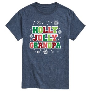 Men's - Instant Message - Holly Jolly Grandpa Short Sleeve Graphic T-Shirt - 1 of 4