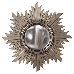 Sunburst Euphoria Decorative Wall Mirror Dark Silver - Howard Elliott - 1 of 4