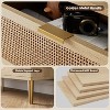 GAOMON 9 Rattan Drawer Dresser with Deep Storage & Wide Top,26.5''Tall Wood Frame Chest,Large Long Wooden Dresser for Home,Natural Oak - 4 of 4