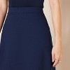 Women's Ponte A-Line Mini Skirt - Pull-On Stretch Fit for Effortless Style Navy - 3 of 4
