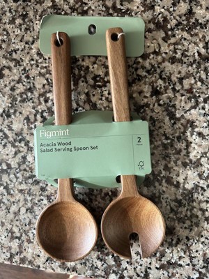 2pk Wood Serving Utensil Set - Threshold™