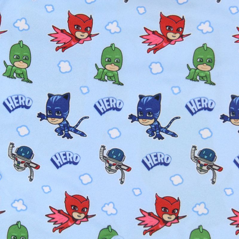 PJ Masks Toddler Boys' Gekko Catboy Owlette Hero Footless Sleeper Pajama Blue, 2 of 4