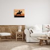 Stupell Industries Cowgirl Sunset Silhouette Southwestern Horse Field Landscape Canvas Wall Art - 2 of 4