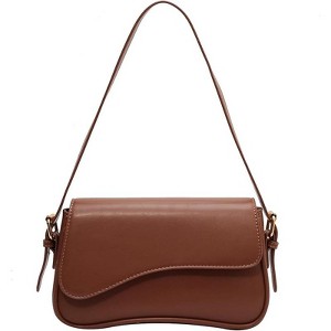 Generic PU Leather Tote Bag for Women with 2 Removable Straps and Zipper Closure - 1 of 4